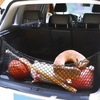

100 Cm X 40 Cm Universal Car Seat Back Storage Mesh Elastic Net Bag Double Layer Car Styling Luggage Holder Trunk Organizer