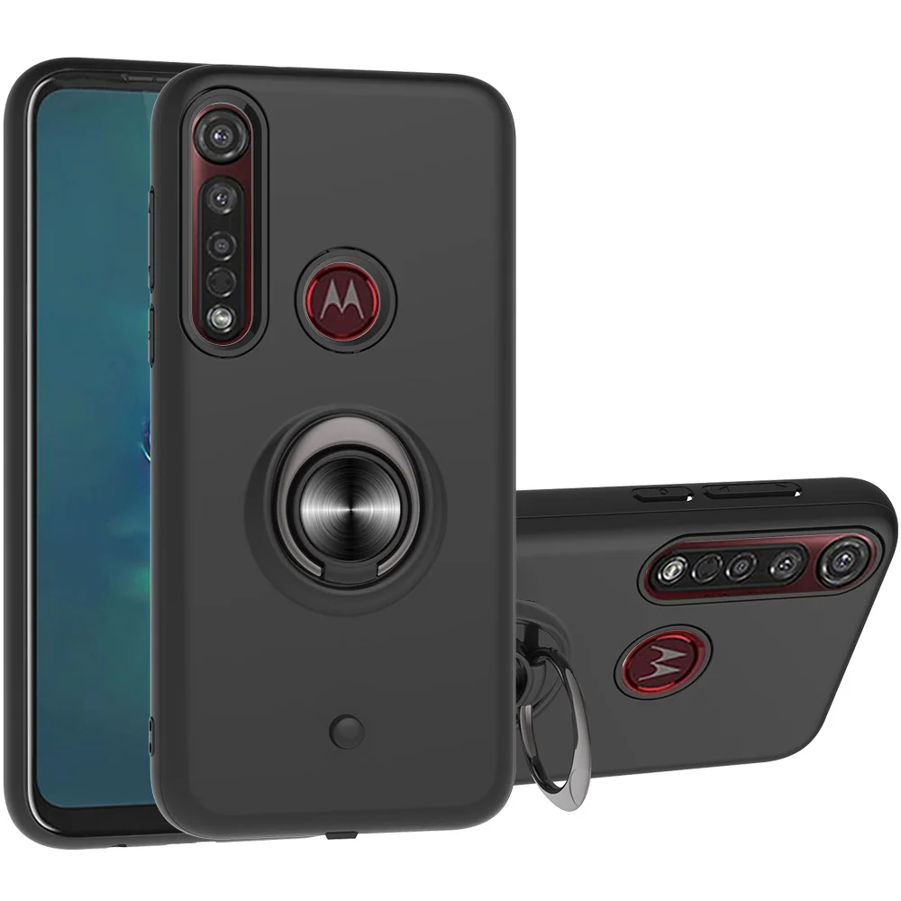 Чехол для телефона Motorola G8 Plus Play One Macro с кронштейном защитой от падения поворотом