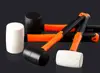 8oz White Rubber Hammer Wear-resistant Tile Hammer with Fiberglass Handle Massage Relax Hammer 4