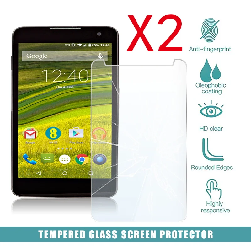 

2Pcs Tablet Tempered Glass Screen Protector Cover for EE Harrier Anti-Scratch Anti-Screen Breakage HD Tempered Film