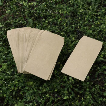 

50Pcs Kraft Paper Bags Vegetables Seed Packets Sack Mini Envelope Gift Bags Candy Snack Baking Package Supplies