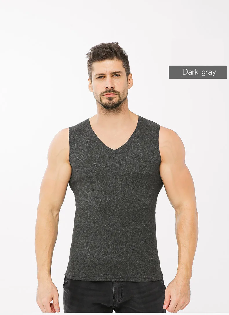 MRMT брендовый мужской теплый жилет с v-образным вырезом, тонкий жилет с горячим дном для мужчин, топ, скрытый жилет