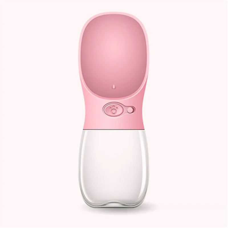 Pink Pet собака бутылка для воды Путешествия щенок кошка для наружного питья pet диспенсер для воды кормушка - Цвет: Pink