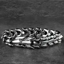 Яге из нержавеющей стали Дракон-Викинг мужские браслеты в подарок для мужчин