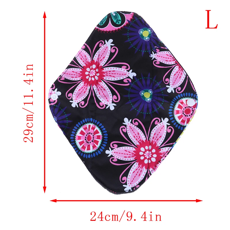 7Styles Washable Panty Liner Bamboo Cloth Women Reusable Feminine Hygiene Mama Menstrual Sanitary Nappy Towel Pad - Цвет: 839-L