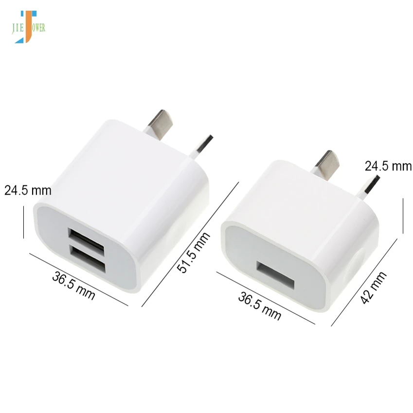 50 шт./лот двойной интерфейс USB адаптер питания 5 В 2A Австралия Новая Зеландия AU вилка настенное зарядное устройство для IPhone для samsung смартфон