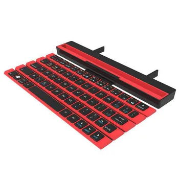 

Portable Mini Folding Bluetooth Keyboard Foldable Wireless Keypad For Tablet Iphone Laptop Smartphone 64 Keys Wireless Keypads