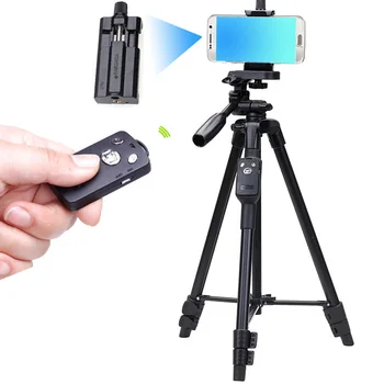 

Gosear 49inch Portable Camera Tripod with Phone Mount + Bluetooth Remote + Carry Bag for SLR DSLR Camera Smartphone