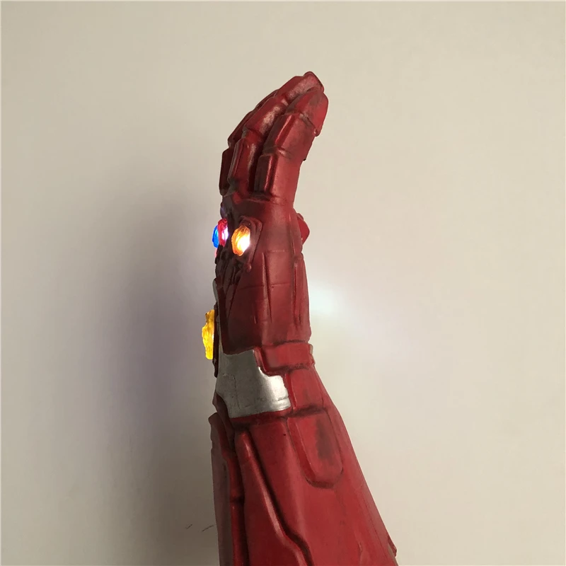1: 1 Took Light Thanos Gauntlet Gloves Cosplay Halloween Props Costume War Endgame 4 Quantum