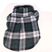 Новое поступление, весенне-летняя одежда для плюшевых домашних животных клетчатые хлопковые рубашки для собак дышащая удобная забавная Одежда для собак