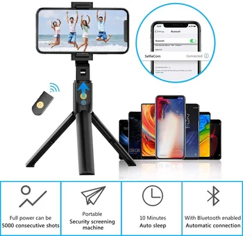 

Bluetooth Handheld Gimbal Stabilizer Mobile Phone Selfie Stick Holder Adjustable Selfie Stand For iPhone/Huawei Samsung