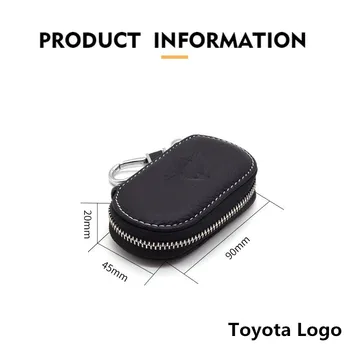 

Genuine Leather Car Key Remote Control Smart Key Case Cover For Toyota Camry Rav4 Corolla Avensis Yaris CHR Prius Prado Fortuner