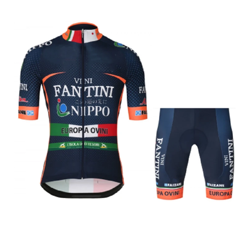 2 New VINI Summer Cycling Jersey Set Breathable Team Racing Sport Bicycle Jersey Mens Cycling Clothing Short Bike Jersey NW - Цвет: 2
