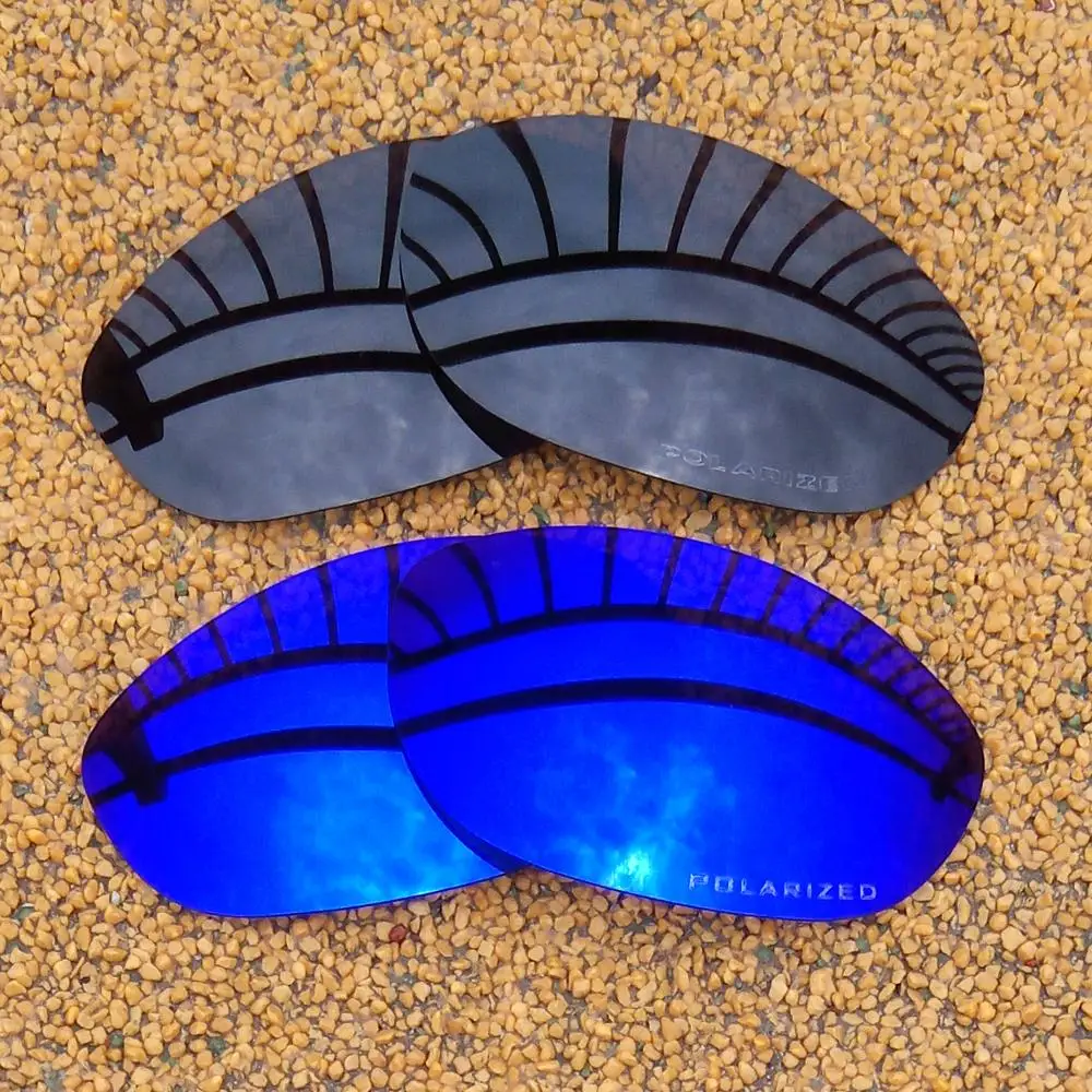 Черно-фиолетовые зеркальные поляризованные Сменные линзы для оправы Monster Dog 100% UVA