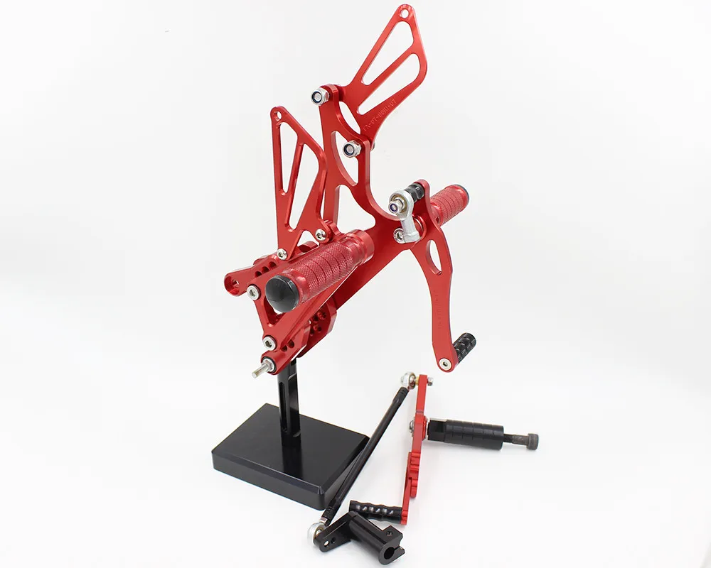 Для YAMAHA YZF R1 yzf r1 2007-2008 CNC алюминиевый сплав мотоцикл подножка для ног Педаль peg Rearset задний Набор - Цвет: Orange