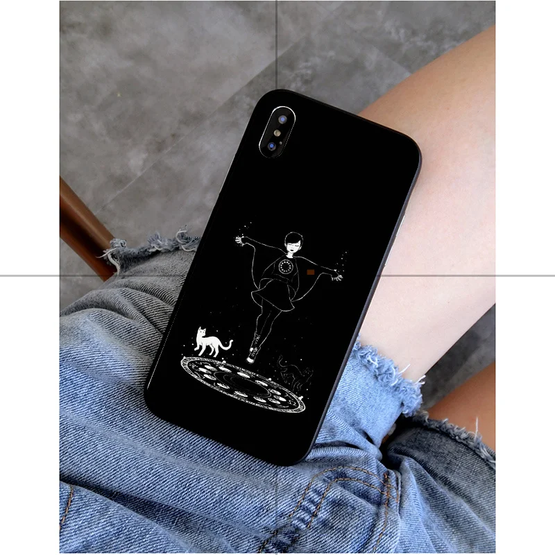 Babaite Witch and cat Customer высококачественный чехол для телефона Apple iPhone 11 pro max 7 6S Plus X XS MAX 5 5S SE XR - Цвет: A4