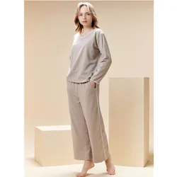 2021 Women's Winter Season Neck Bear Design Keep Warm  Sleepwear Like Home Clothes  Also Underwear Full Length  Free Delivery