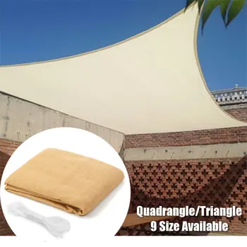 

Hot New Waterproof Sun Shelter Triangle Quadrangle Sunshade Protection Outdoor Canopy Garden Patio Pool Shade Sail Awning Campin