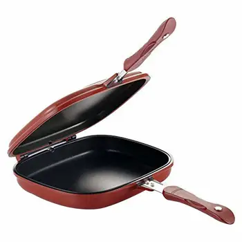 

Frying Cooking Pan-Non Stick Cast Double Side Foldable Flipping Griddle Steak Cookware Pancake Frittata Pan Dropshipping Kitchen