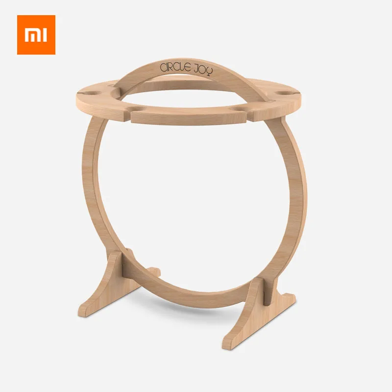 

Xiaomi Youpin Circle Joy Creative Ring Wine Glass Holder Imported Eucalyptus Simple Design Easy To Assemble