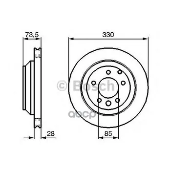 

Disc TORM rear Audi Q7/Porsche Cayenne/VW Touareg Bosch art. 0986479095