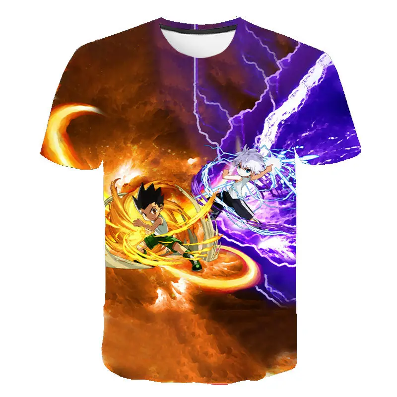 Охотники Охотник х 3D футболки для мужчин женщин и детей Killua Zoldyck Аниме Манга