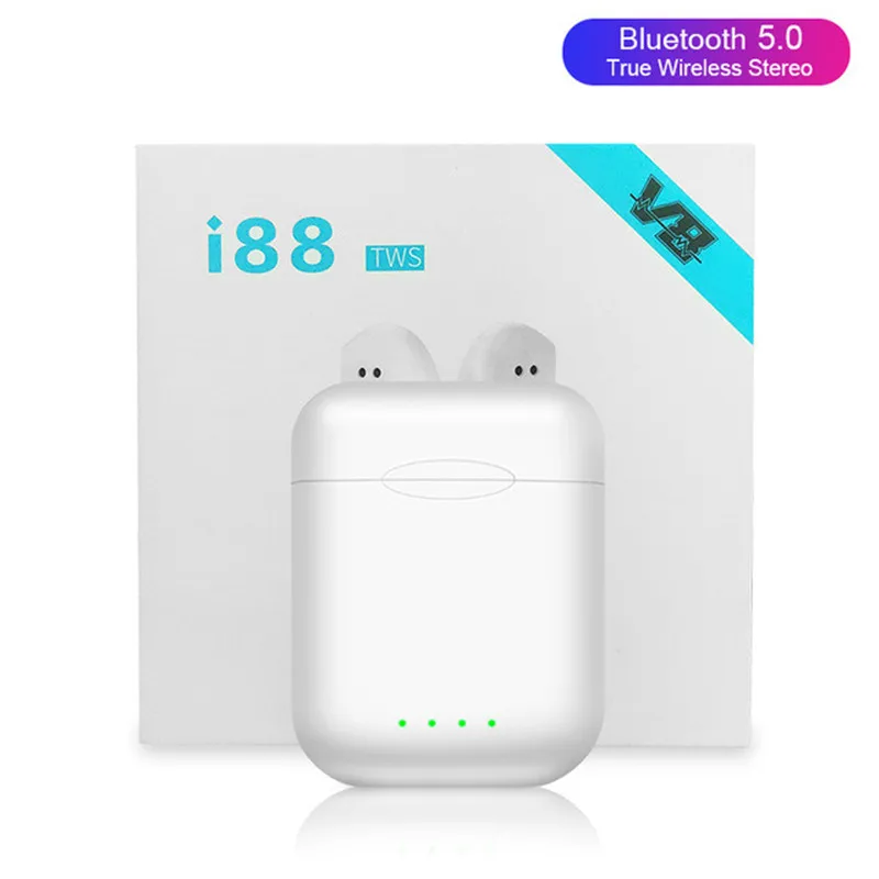 AMTERBEST I88 Tws Bluetooth наушники сенсорное управление беспроводные наушники для IOS Android PK I10 Tws I12 Tws I20 I30 I60 I80 I100