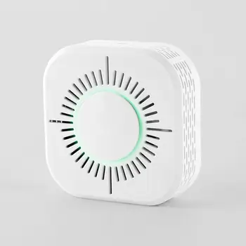 

Security Smoke Alarm Wireless Smoke Detector Independent Fire Alarm Sensor 360 Degrees Indoor Home Safety Garden