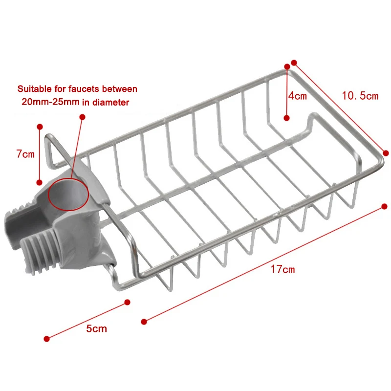 Kitchen Sink Faucet Drain Rack Sponge Soap Cloth Storage Organizer Holder Shelf MDJ998