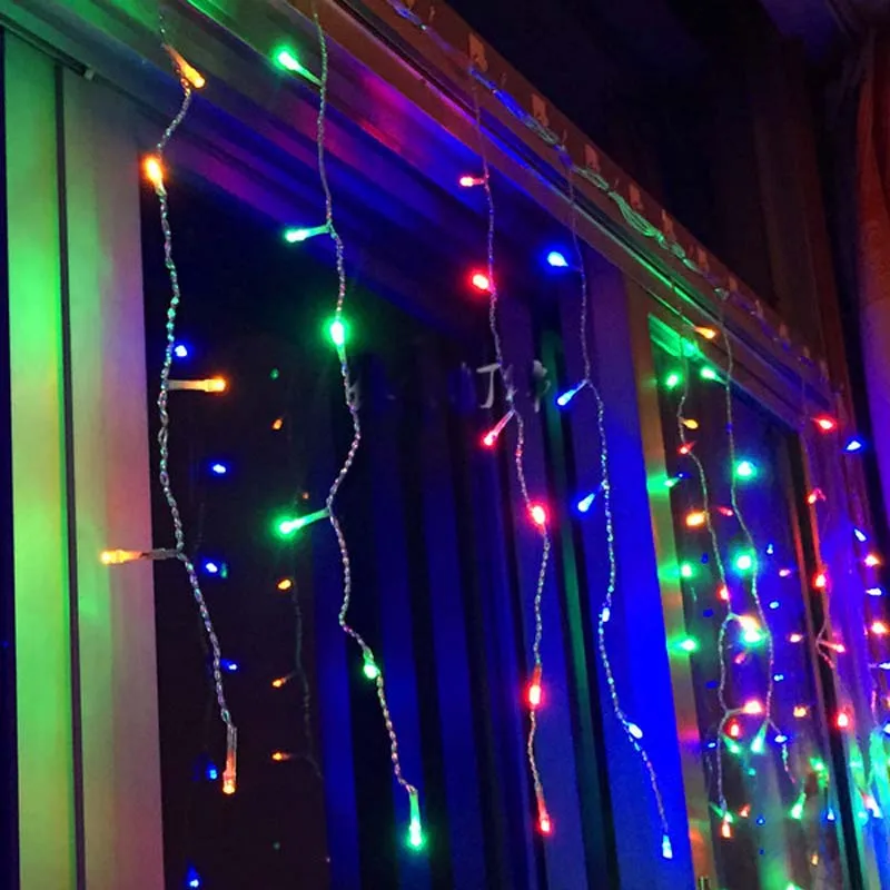 RGB LED String Strip Holiday Festival Curtain Lights Party Fairy Christmas Wedding Decoration 3.5m 100 SMD Ice Bar Lamps | Лампы и