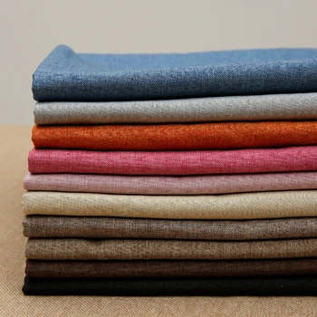 

Fabric for sofa Linen fabric material polyester upholstery fabric for table DIY and sewing
