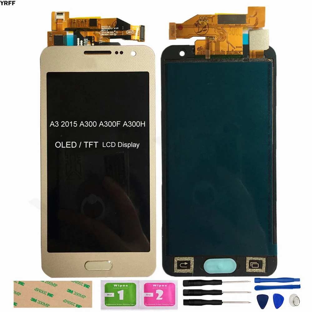 Tft Oled A300 Lcd For Samsung Galaxy A3 15 A300 A300f A300h Lcd Display Touch Screen Digitizer Assembly Repair Parts Mobile Phone Lcd Screens Aliexpress