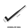 433Mhz LORA Antenna 5dbi 433 mhz RP-SMA Connector Rubber waterproof Lorawan antenna IPX to SMA Male Extension Cord Pigtail Cable ► Photo 2/6