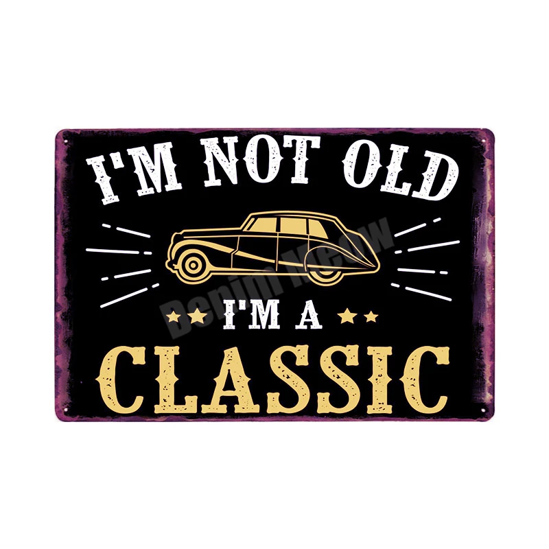 Fix Cars Plaque Shabby Chic Metal Tin Signs Classic Car Wall Art Poster Advertising Plates Bar Garage Vintage Home Decor MN117 - Цвет: T
