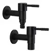 Stainless Steel Faucet Black Wall Mounted Washing Machine Tap Bath Toilet Mop Pool Water Taps for Garden Bathroom 1