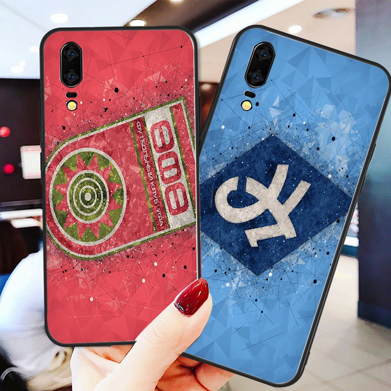 Чехол для телефона Sobolev Krylya Sovetov FC P8 чехол P9 P10 P20 P30 черный мягкий ТПУ DIY Уфы Honor 9 V10 Y5