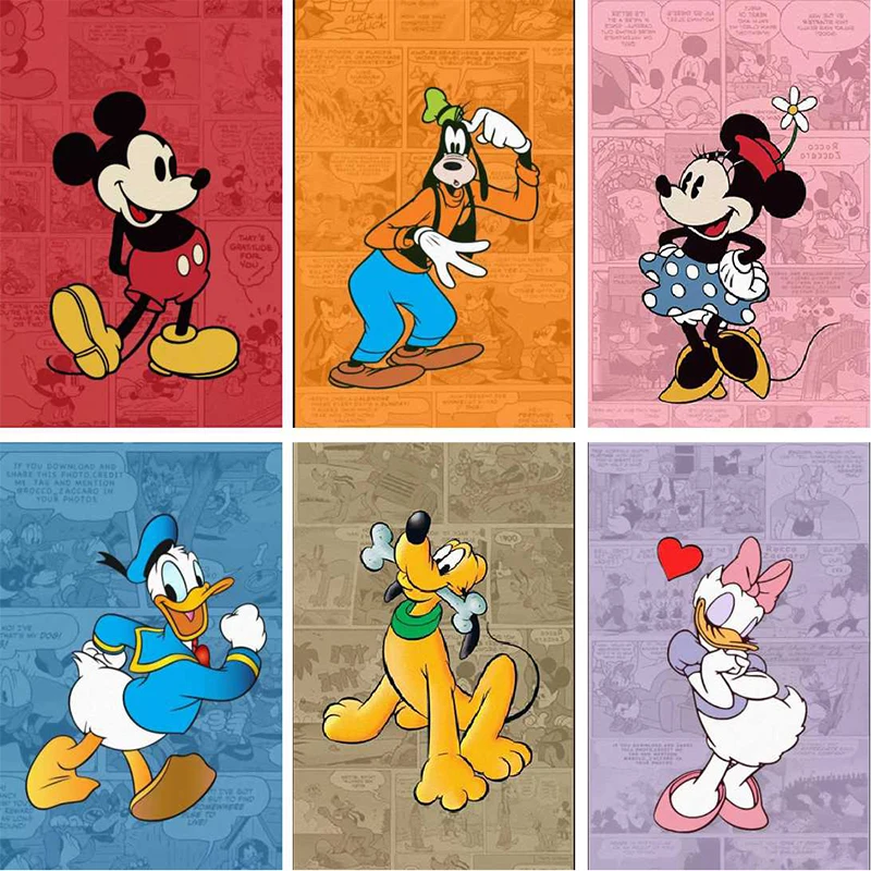 

Алмазная вышивка «Дональд Дак» с изображением Микки Мауса