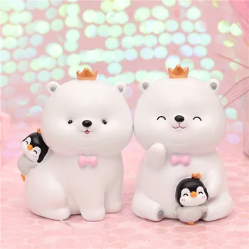 

Crown Dumpling Safe Piggy Bank Marine Organism Resin Crafts Cash boxes deposit box children's money saving bank Birthday Gifts