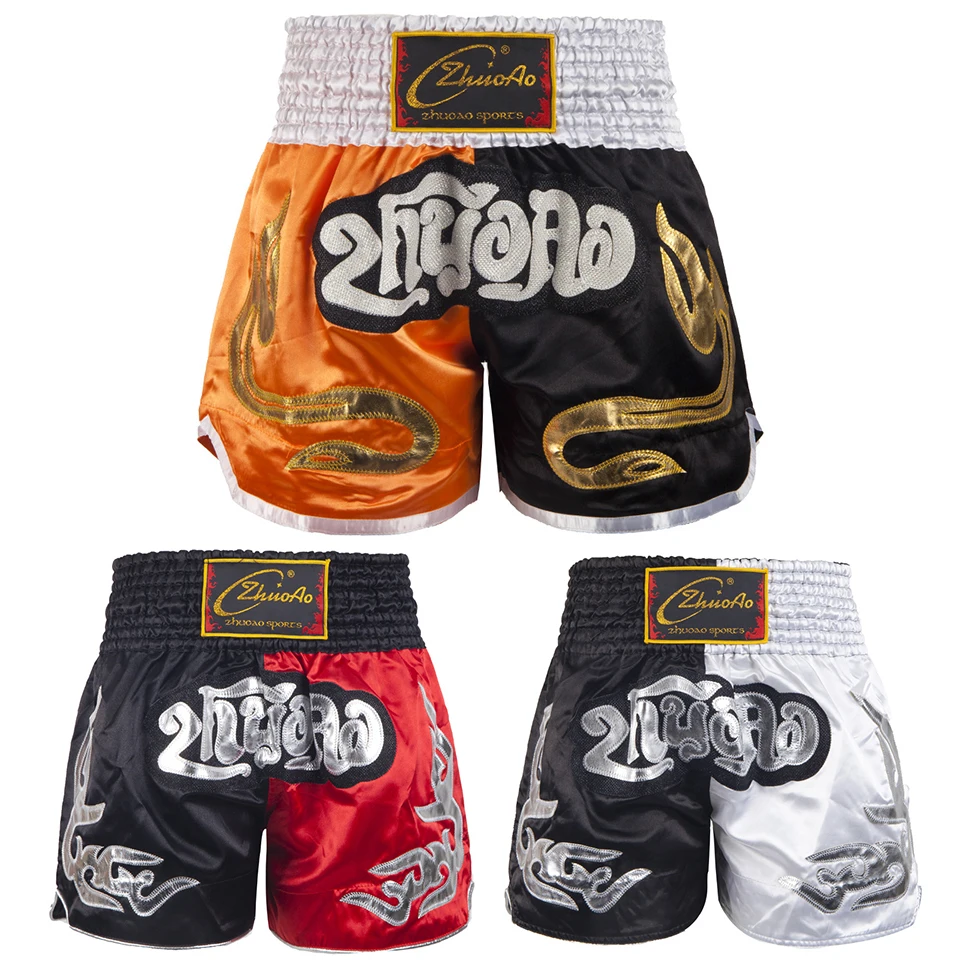 

Men's Kick Boxing Pants Plus Size Martial Arts Sanda MMA Fight Clothing Adult Children Boxing Shorts Youth Kids Short Muay Thai