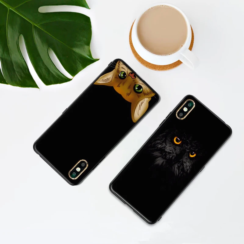Силиконовый мягкий чехол для телефона iPhone 11 Pro XR XS Max 7 8 6 6S Plus 5 S черный