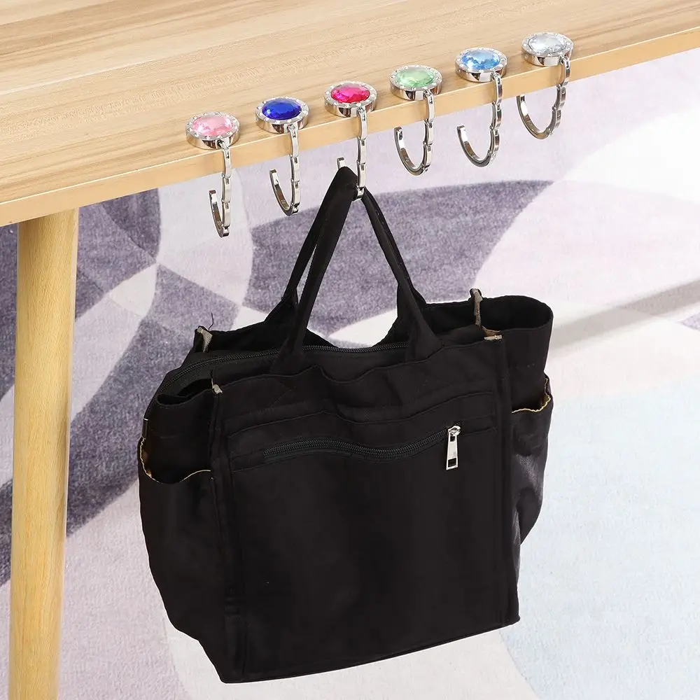 2 Pièces Accroche-Sac Pliable ABS – Crochet De Table Portable Anti-Chute Pour Sac à Main, Sac à Dos Jusqu’à 15 Kg