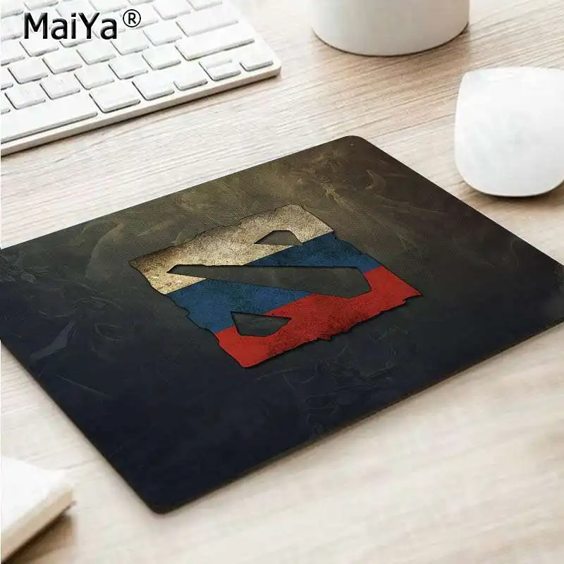 No Lock Edge18x22cm MaiYa смешной Dota 2 логотип DIY дизайн игровой с узором коврик для мыши Гладкий коврик для письма настольные компьютеры мат игровой коврик для мыши - Цвет: No Lock Edge18x22cm
