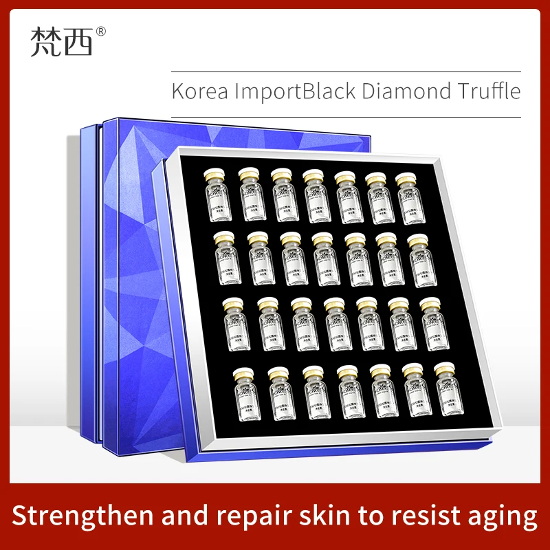

Korean Skin Care Black Diamond Truffle Huan live Essence 28 Bottles of Girlfriend Gift Skin Care Moisturizing Facial Repair Pore