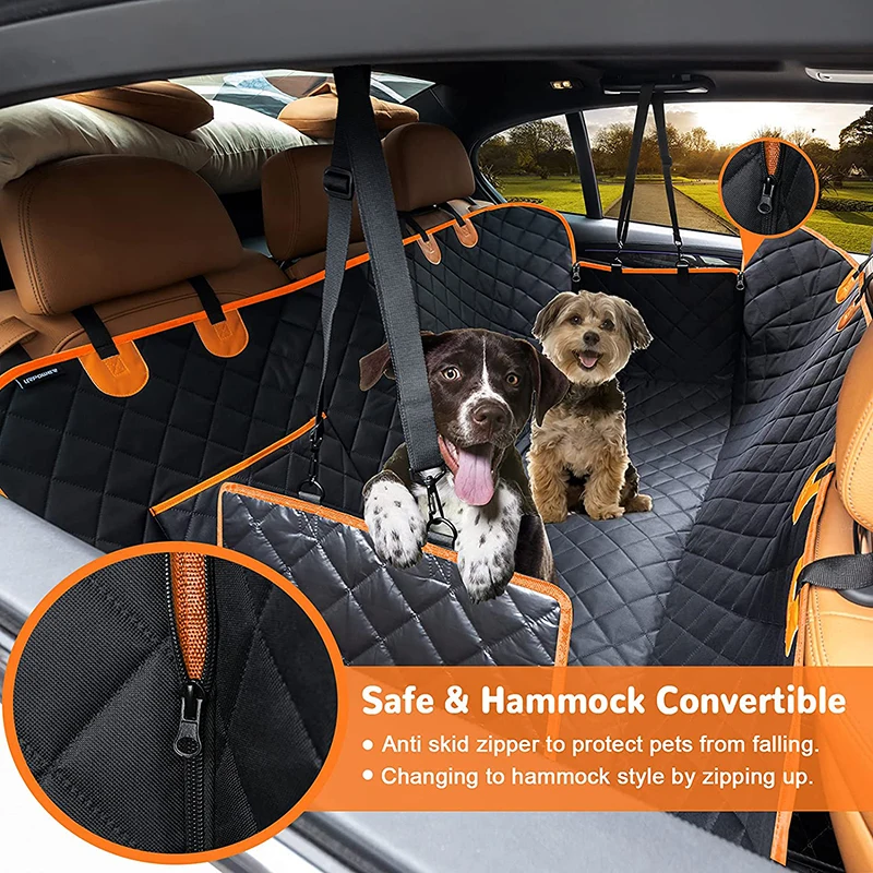 Benepaw Dog Car Seat Cover Waterproof Heavy Duty Scratch Proof Nonslip Durable Soft Pet Seat Cover Hammock For Cars Trucks SUVs car seat cover,pet cargo cover,dog seat cover,dog car seat,pet supplies