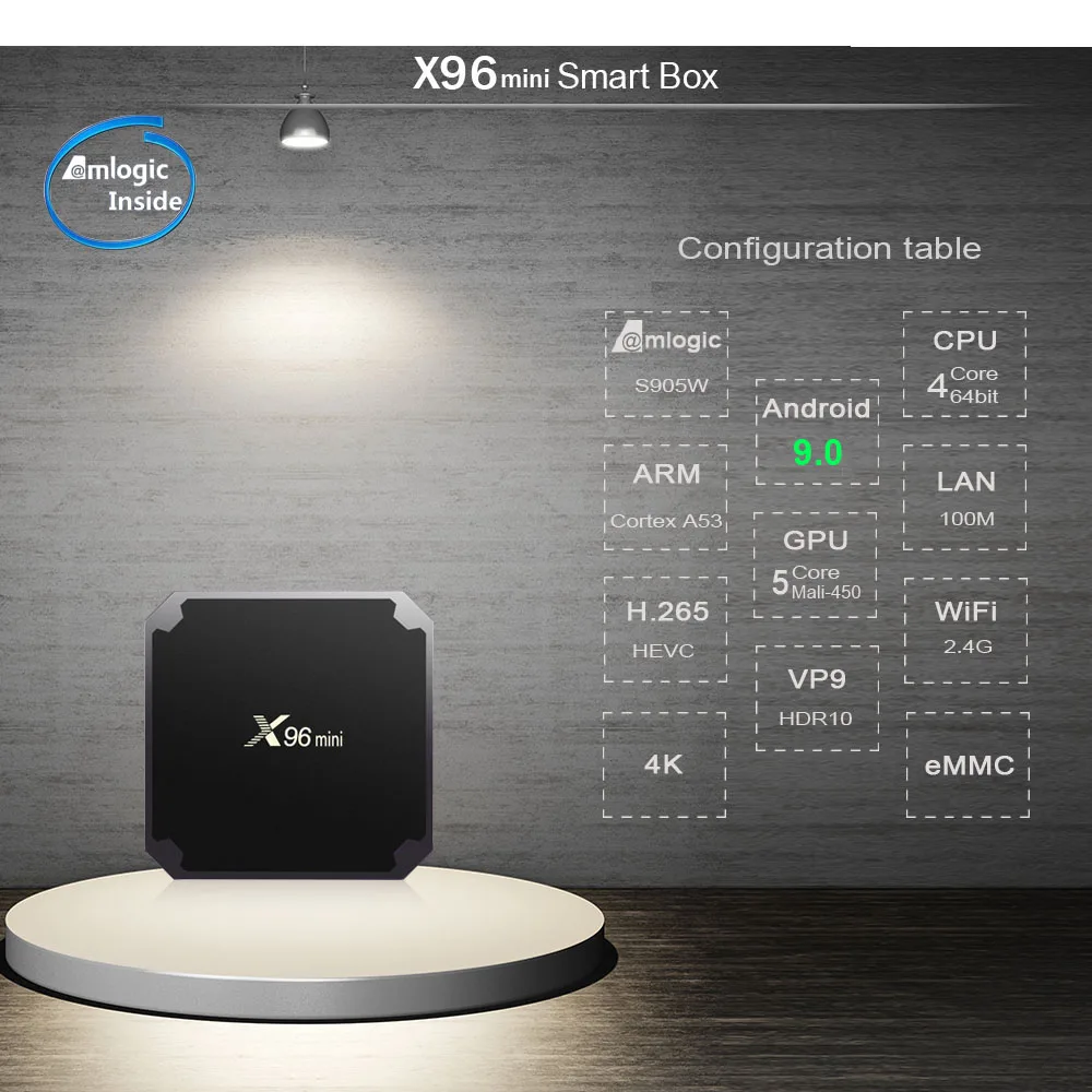 ТВ приставка X96 mini Smart TV Android 7 1 ГБ 8 2 16 ip tv x96mini smart приставка|ТВ-приставки и