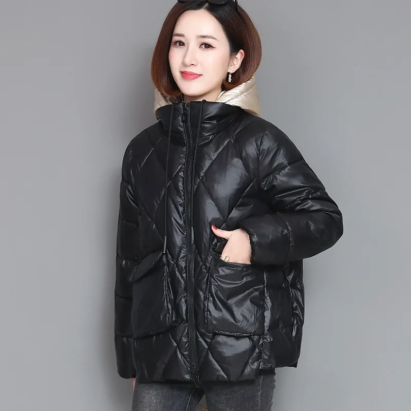 

Down Jacket Cotton-padded Clothes Women's Winter Coat Fashion INS Super Fire 2019 New Style down Coat Short Cotton-padded Clothe
