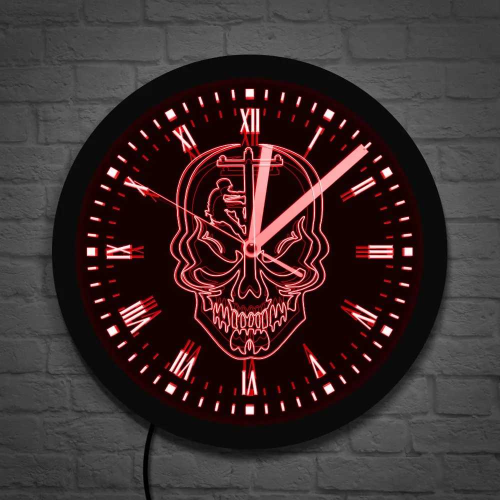 Personalized Electrical Electrician Tools Vintage  Retro Art Sign Wall Clock 