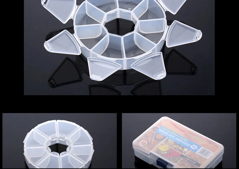 1PC Plastic Fishing Accessories Box Fish Hook Bait Storage Box Fishing Box Outdoor Fishing Tackle Container Pesca