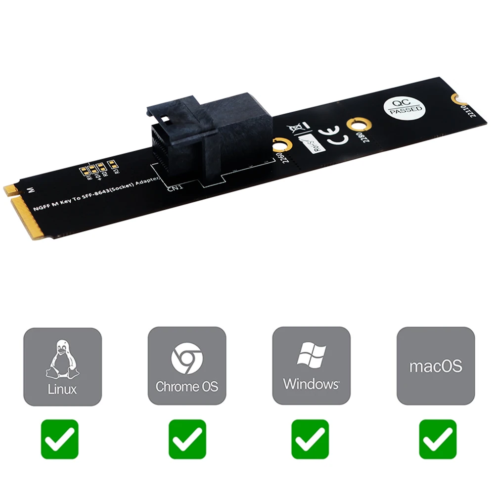 Адаптер с переходником на M.2 Key M плата конвертер расширительные платы для