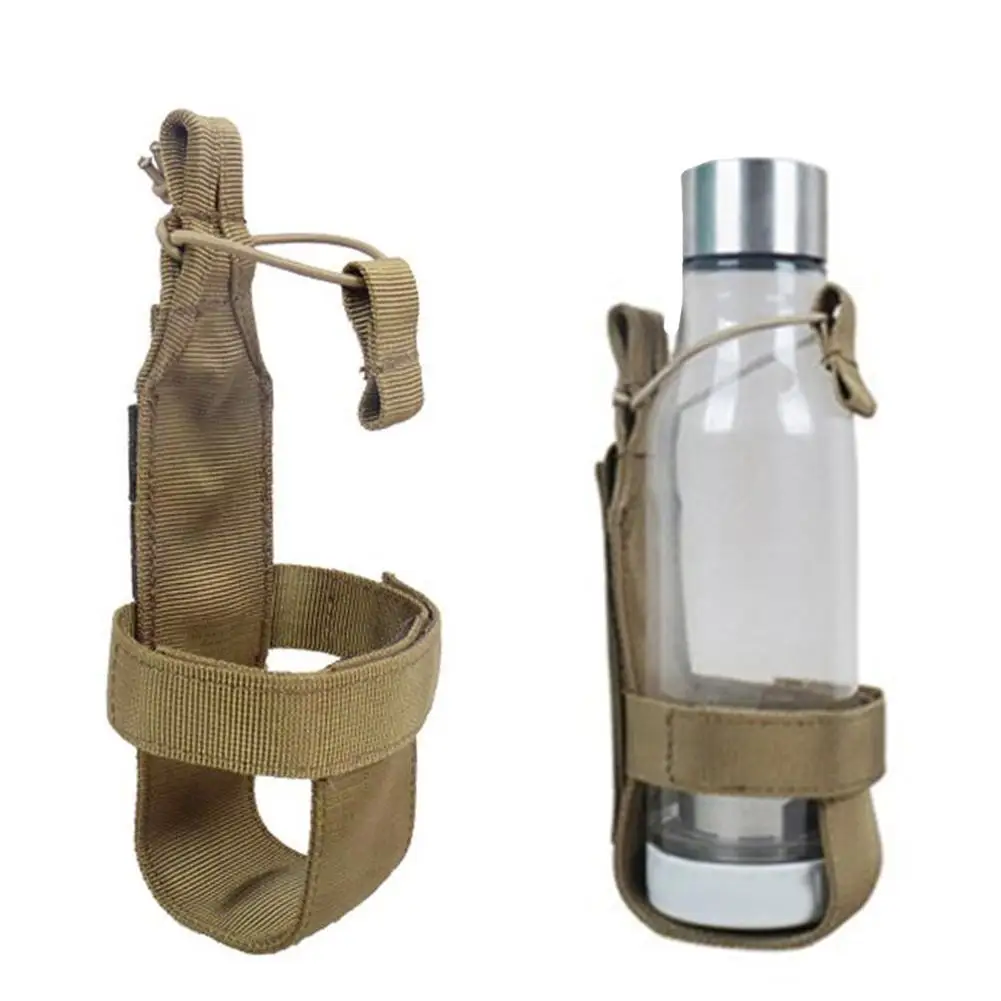 Tactical Hiking Camping Water Bottle Holder Belt Carrier Pouch Outdoor Simple Nylon Bag For Travel Cycling Climbing water bottle holder